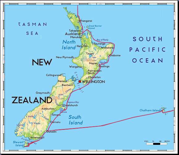 Nouvelle-Zlande et Iles Chatham