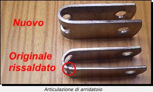 Articulazione di arridatoio